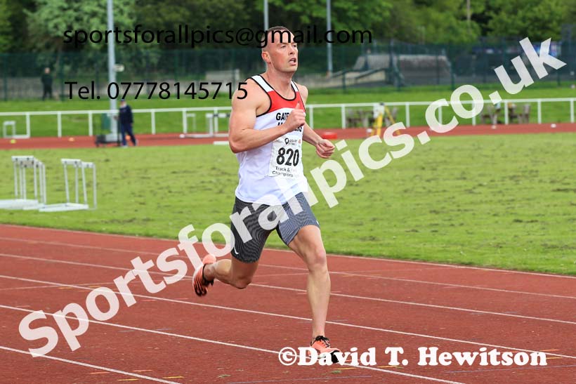 Senior Mens 200 metres, 2023 North Eastern Track and Field Champs., Middlesbrough Sports Village, Middlesbrough. Photo: David T. Hewitson/Sports for All Pics